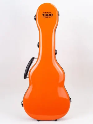 Todo Music Premium Fiberglas Konzert Ukulele-Koffer Orange - Neu gelistet